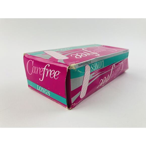 Vintage Carefree Panty Shields Pantiliner Liner 18 Pads Box Movie TV Prop Scente - Picture 5 of 8